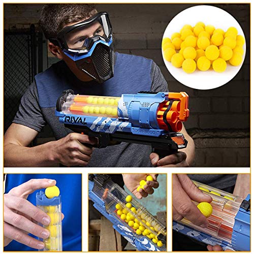 Yosoo - 100 pelotas de recarga compatible con Nerf Rival Zeus MXV-1200 Apollo XV-700 Blaster