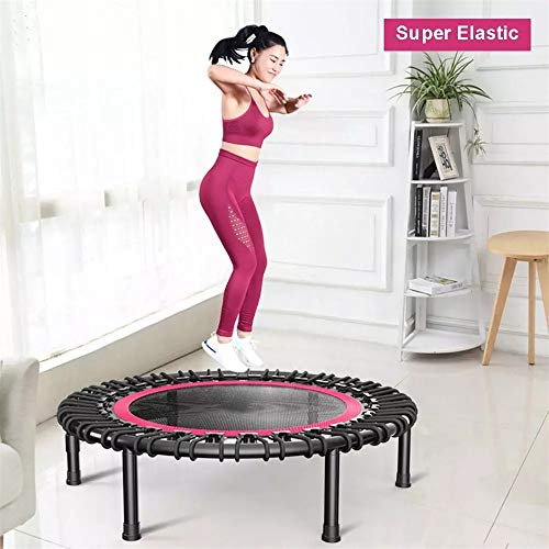 YXQQ 40"Trampolín de Fitness portátil con Mango Ajustable, Equipo de Salto, Patas de Goma Suave y espesó Tubo de Acero fácilmente ensamblar, para Entrenamientos de Gimnasio Unisex