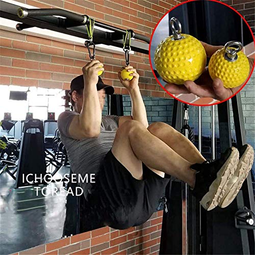 YXQQ STEALBING PUTE UP Power Ball SITION, PUSAS DE Mano NO SLIGY Bolas DE TRIPANTE DE Fuente, Material De PU Elástica Ranuras Esféricas Antideslizantes, para Dedo Antebrazo Gimnasio Bíceps