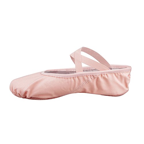 Zapatillas de Ballet Canvas Dance Zapatos Split Único Rosa 25