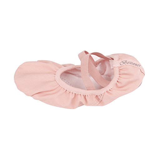 Zapatillas de Ballet Canvas Dance Zapatos Split Único Rosa 31