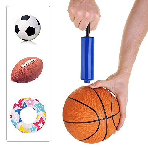 ZARRS Bomba de Bola, 15 Pack Juego de Herramientas Inflables con Agujas de Acero Inoxidable,Manguera Flexible y Boquilla Bomba de Inflado para Balón Fútbol Baloncesto Balonmano Rugby