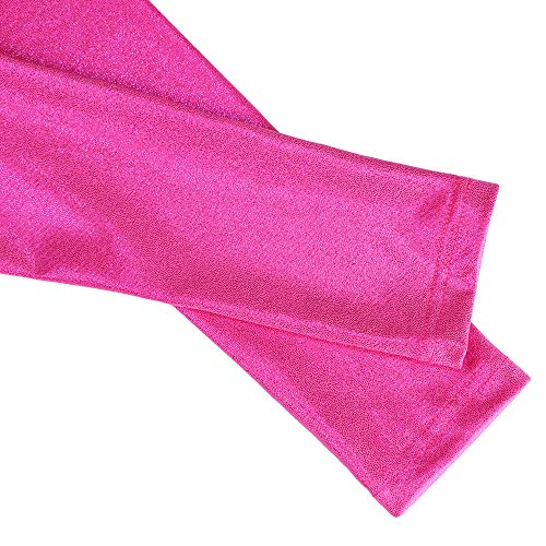 ZNYUNE Niña Maillot Gimnasia 197 Rosa Mangas Largas NO.8A para 7-8 años