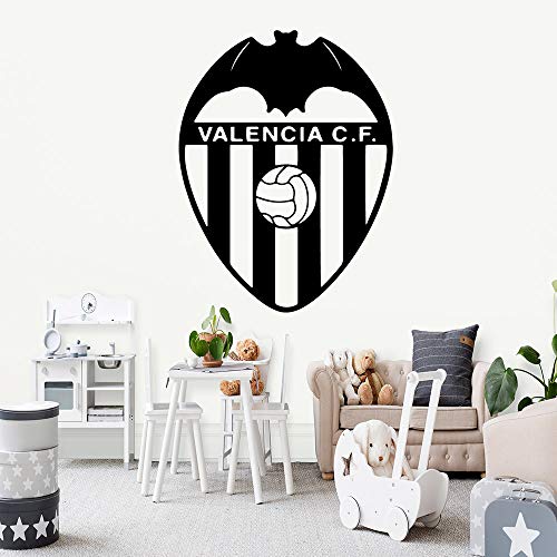 zqyjhkou Classic Valencia CF Fútbol Vinilo Adhesivos de Pared Decoración Wallpaper para la Sala de Estar Mural Kids Room Decoración Dormitorio Decoración XL 57cm X 75cm