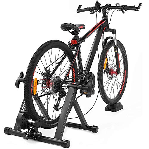 ZXCVB Rodillo Bicicleta,Rodillo Ciclismo Plegable,Rodillo Magnetico De Acero,Ejercicio Ciclismo con 8 Niveles De Resistensia,Carga hasta 150KG,para Entrenamiento Ciclismo En Casa