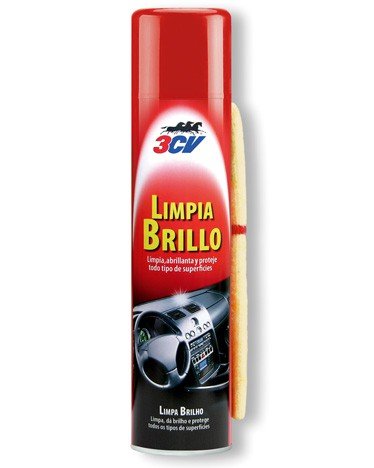 3cv limpia brillo interiores 400ml. + gamuza