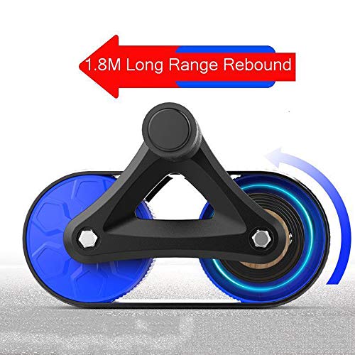 Ab Roller Wheel equipo del ejercicio para el entrenamiento del ABS - Ab Roller rueda para el gimnasio en casa - Core entrenamiento de la fuerza - brazo y oblicuas opciones de entrenamiento,Azul