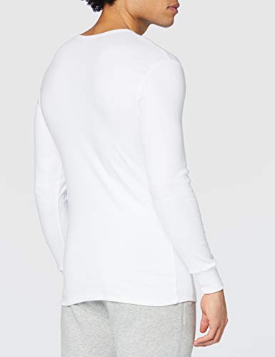 Abanderado Termal algodón Invierno C/Redondo Camiseta térmica, Blanco, L para Hombre