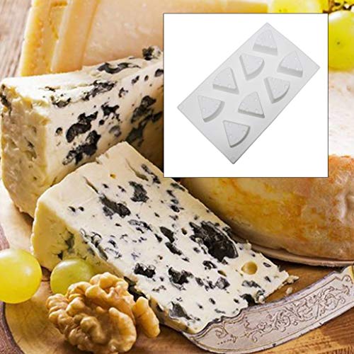 Abcidubxc - Molde para tartas con 8 rejillas, forma de queso, superficie antiadherente, ideal para hacer tartas de espuma