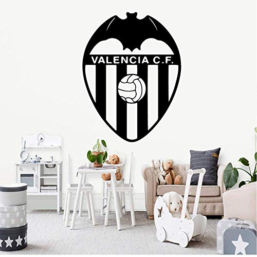 Adhesivos De Pared Murales Papel Pintado De Fútbol Clásico De Valencia Adhesivos De Pared De Pvc Para Habitación De Niños Calcomanías De Arte Dormitorio Vinilo Mural 57Cm X 75Cm