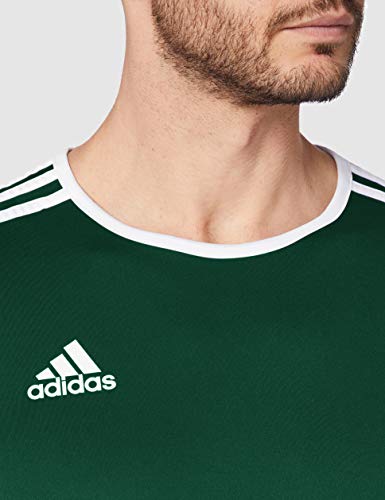 adidas Entrada 18 JSY T-Shirt, Hombre, Collegiate Green/White, XL