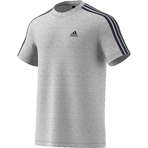 adidas ESS 3S tee Camiseta, Gris, S para Hombre