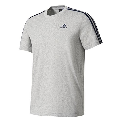 adidas ESS 3S tee Camiseta, Gris, S para Hombre