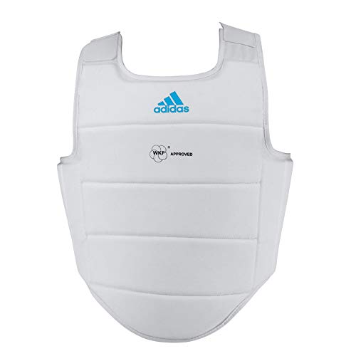 Adidas, Peto para Kárate, homologado WKF, bianco, Large