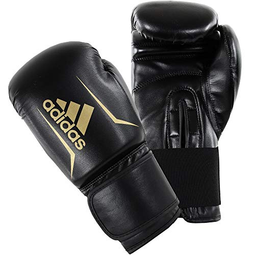 adidas Speed 50 - Guantes de Boxeo para Adulto, Color Blanco y Negro