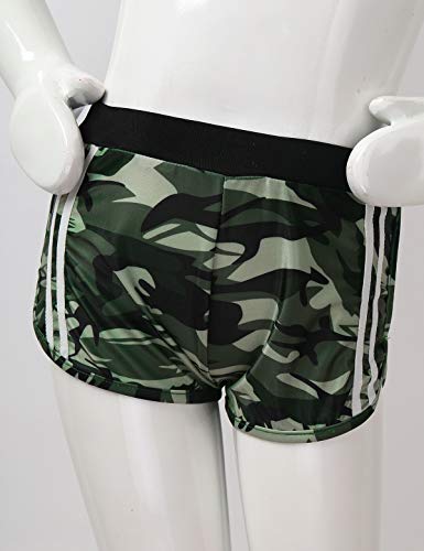 Agoky Niñas Pequeñas Ropa Deportiva Conjunto Traje Crop Top sin Manga Pantalones Cortos Estampados Traje Deporte Verano para Correr Yoga Fitness Camuflaje 9-10 años