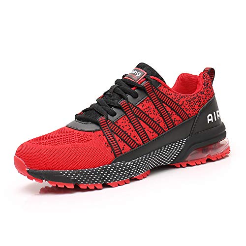 Air Zapatillas Running Mujer Tenis de Deportivas Casual para Correr Gimnasio Bambas Red 35