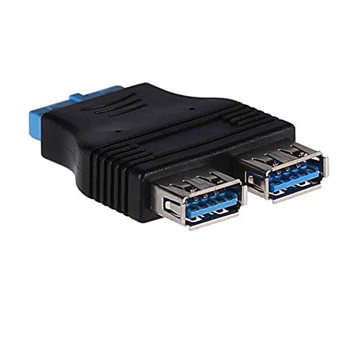 AKYGA AK-CA-58 - Adaptador de Placa Base (2 Puertos USB 3.0 A Hembra/USB 19 Pines)