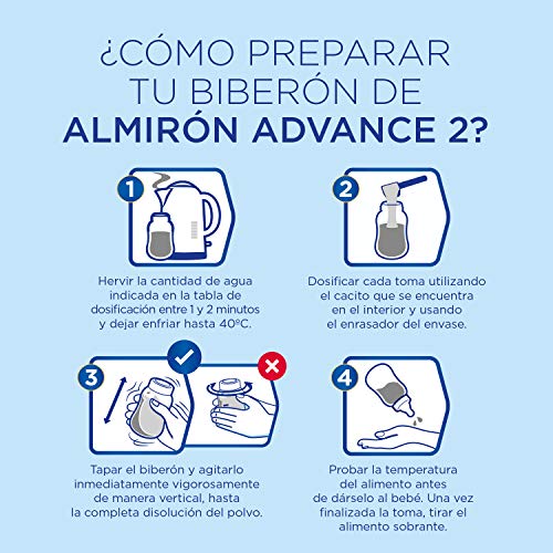 Almirón Advance 2, Leche de Continuación en Polvo para Bebé, a partir de 6 Meses, 1.2kg