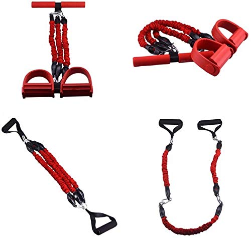 ALWWL Expansor de Pecho, Tensores Musculacion, 3 Tubos, Ajustable, Desmontable, Vendas de la Resistencia, Fitness Extensor para Musculación, para Brazo, Cintura, Pierna, Red