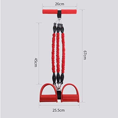 ALWWL Expansor de Pecho, Tensores Musculacion, 3 Tubos, Ajustable, Desmontable, Vendas de la Resistencia, Fitness Extensor para Musculación, para Brazo, Cintura, Pierna, Red