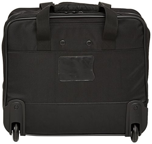 AmazonBasics - Maletín para portátil con ruedas de rápido movimiento y bolsillo delantero accesible, compatible con portátiles de hasta 16 pulgadas (40 cm)