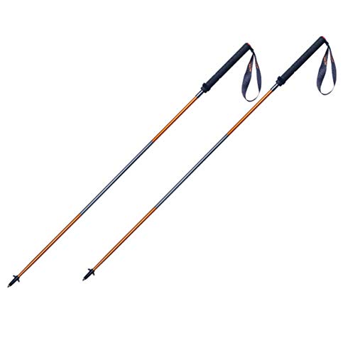 AONIJIE Bastón de Senderismo Plegables Bastones Trekking de Fibra de Carbono Empuñadura de EVA Espuma para Alpinismo Trail Viaje Mochilero Caminar (110CM - 2 PCS)