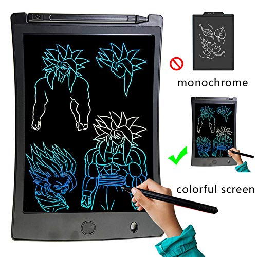 Arolun Tableta de Escritura LCD 8.5 Inch Colorida, LCD Tablero de Dibujo Gráfica Pizarra Magica de Mensaje Memo Pad Electrónico con Lápiz Regalos para Niños,Clase,Oficina,Casa,Cocina (Negro)