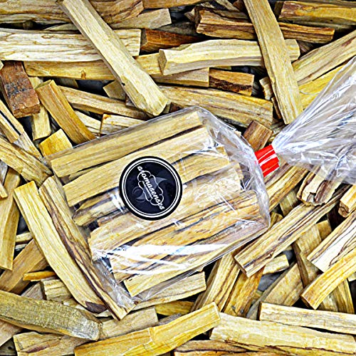 AROMASENSES Palo Santo Sagrado De Perú, 100% Natural, Bursera Graveolens, 100 Gramos, Limpiador de Energías .-Corte Artesanal