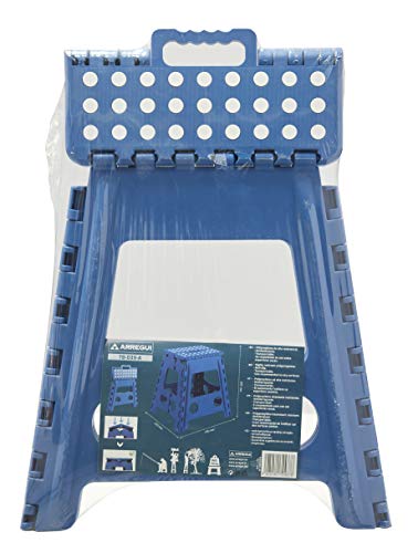 Arregui TB-039-A Taburete Plegable Multiuso, 39 cm de altura, azul, 39 x 29 x 22 cm