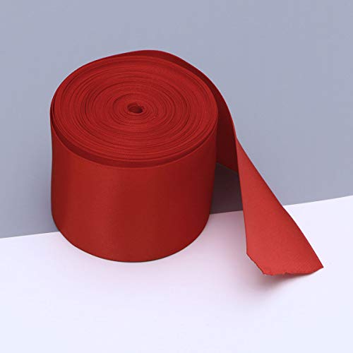 Artibetter 1 Rollo 10 M Cintas de Envoltura de Regalo de la Cinta del Grosgrain Doble Cara de Bricolaje para el Embalaje de artesanía Cintas de Lazo (Rojo)