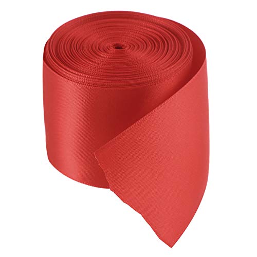 Artibetter 1 Rollo 10 M Cintas de Envoltura de Regalo de la Cinta del Grosgrain Doble Cara de Bricolaje para el Embalaje de artesanía Cintas de Lazo (Rojo)