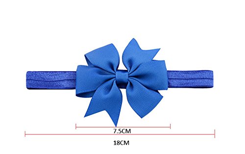 Baby Girls Headbands Elastic Bowknot Banda para el cabello suave para niños niño infantil 20pcs