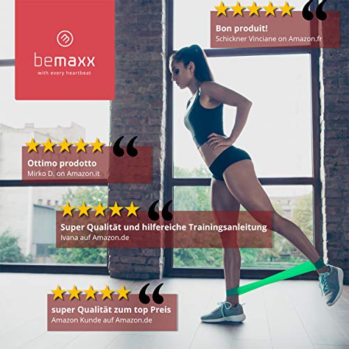 Bandas Elásticas en Bucle Set/Cintas de Resistencia + eBook Guía de Ejercicios | Natural Loop Glúteos Bands, Fitness Gimnástica Gluteband Gomas Crossfit Fisioterapia Boxeo Pilates Yoga