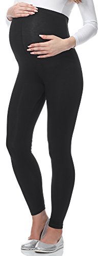 Be Mammy Leggins Premamá Largos Embarazo Lactancia 02(Negro, L)