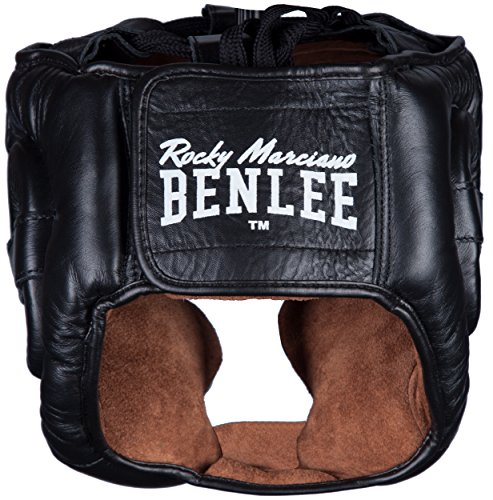 BenLee Rocky Marciano Headguard - Casco Protector para Boxeo, Color Negro (Black) - S-M