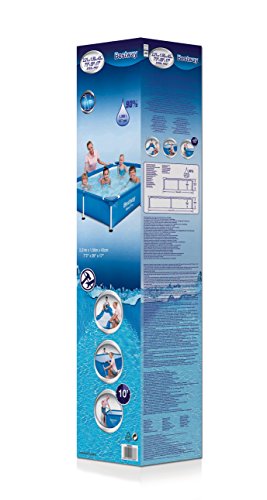 Bestway 56401 - Piscina Desmontable Tubular Infantil Splash Jr. Frame Pool 221x150x43 cm