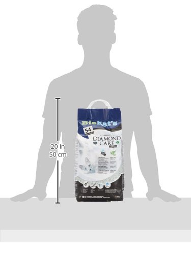 Biokat's Diamond Care Classic, para gatos, sin fragancia - Arena fina con carbón activo y aloe vera 1 saco (1 x 10 l)