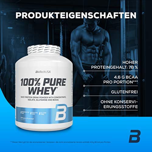 BioTech 100% Pure Whey Proteínas de Suero de Leche, Sabor Arroz Con Leche - 2270 gr