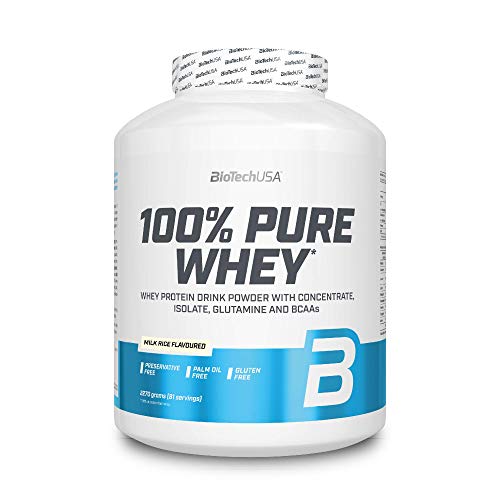 BioTech 100% Pure Whey Proteínas de Suero de Leche, Sabor Arroz Con Leche - 2270 gr