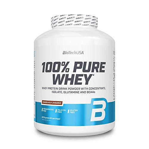 BioTech 100% Pure Whey Proteínas de Suero de Leche, Sabor Chocolate - 2270 gr