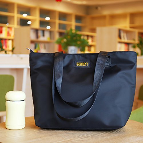 Bolso Tote, Bolsos de Mujer Chapoteo Impermeable Nylon Bolso Bandolera para el Trabajo Escolar Viajes de Compras