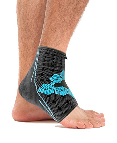 bonmedico Ekto Vendaje de Tobillo, Vendaje Deportivo de Tobillo, Estabilidad para Dolor de Tobillo, Soporte Ultrafino para Protección, Izquierda y derecha, Unisex, M