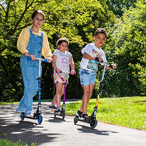 Bopster Patinete Plegable para niños - Llamas de Fuego