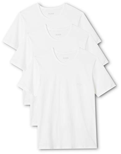 BOSS T-Shirt RN 3p Co Camiseta para Hombre, Blanco (White 100), X-Large, pack de 3