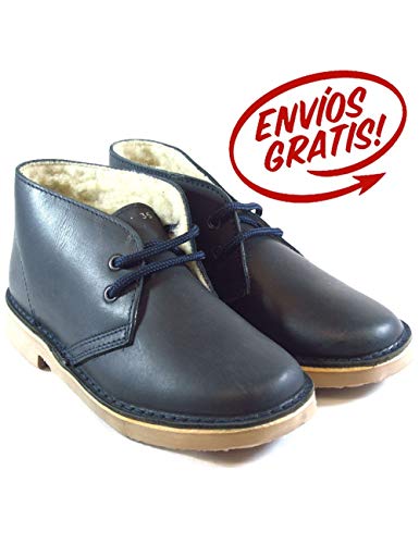 Botas Botines pisacacas pisamierdas Safari Pull Marino Borreguito - Color - Marino, Talla - 42