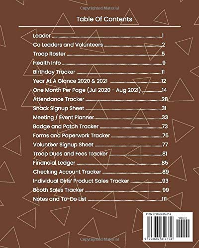 Brownie Troop Leader Planner: A Must-Have Troop Organizer , Dated Jul 2020 - Aug 2021