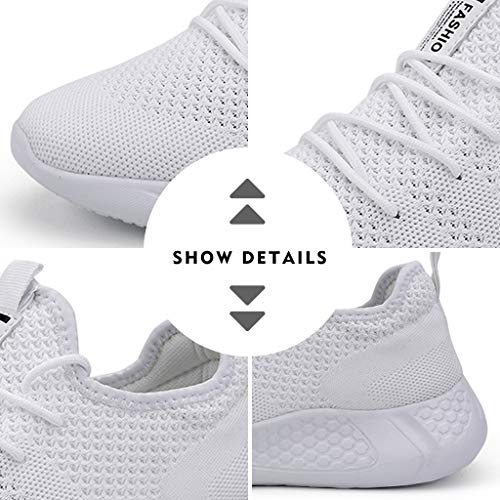 BUBUDENG Zapatillas de Running para Mujer Casual Tenis Asfalto Zapatos Deporte Fitness Gym Correr Gimnasio Deportives Transpirables Seguridad Atlético Trekking Bambas Plataform Sneakers