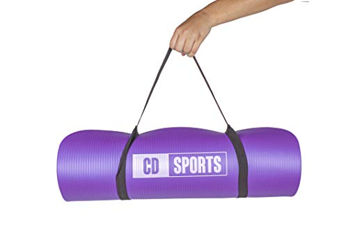 Calma Dragon 85611 Esterilla para Yoga NBR Colchoneta Antideslizante Ideal para Pilates Ejercicios Fitness Gimnasia Estiramientos 180x60x1cm (Púrpura)