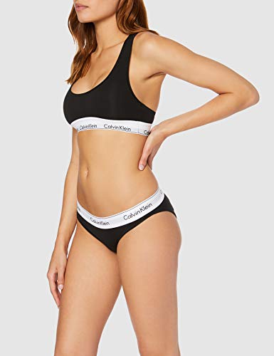 Calvin Klein underwear MODERN COTTON - BIKINI, Bikini Cullote para Mujer, Negro (Black 001), X-Large